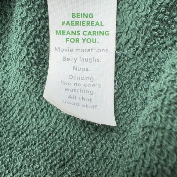 Aerie Oversized Scoop French Terry Lived-In Wash Pullover Women's Size Small - Picture 6 of 7